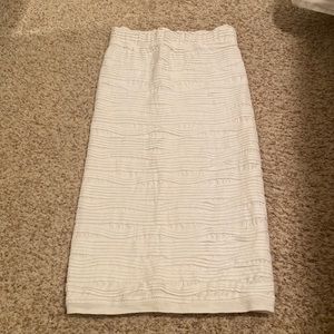 Stretchy white pencil skirt by Bar III